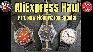 AliExpress Haul Part One Field Watch Special [upl. by Divan]