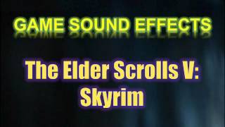 Skyrim Sound Effects  Shout Power Disarm Impact [upl. by Knowle424]