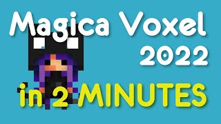 MagicaVoxel 2022 in 2 MINUTES Basics [upl. by Townsend132]