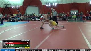 Cadet 182 Ethan Tegels Cadott Wrestling Club Vs Logan Klaas FWA [upl. by Bonnell]