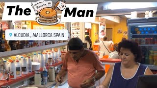 The Pancake Man Alcudia MajorcaSpain [upl. by Adlog]