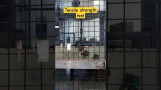 Tensile strength test of steelshorts [upl. by Alethea]