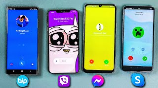 Facebook Bip Viber Skype amp Incoming Call iPhone XS  Xiaomi RN11  Nokia G31  Note 20 Ultra [upl. by Alyhs501]