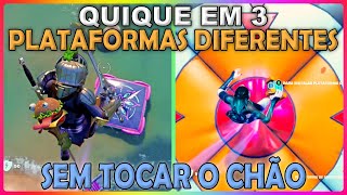 QUIQUE EM 3 PLATAFORMAS DE AMORTECIMENTO DIFERENTES SEM TOCAR NO CHÃƒO  FORTNITE [upl. by Ronile250]