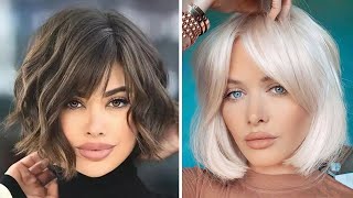 Newest Haircuts for Women and Hair Trends for 2023  Different Changes Of BOB Hairstyle [upl. by Henden]