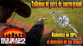 Como conseguir el Talisman de garra de cuervo grande  RED DEAD REDEMPTION 2 [upl. by Suirauqram]