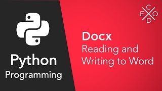 Advanced Python Programming Reading and Writing to Documents with docx [upl. by Ellehs405]