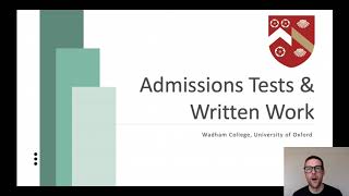 Admissions Tests and Written Work [upl. by Erving]