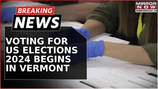 US Elections 2024  Harris Vs Trump Polling Station Opens Voting Begins In Vermont  Breaking News [upl. by Nowad]