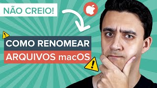 Como RENOMEAR vários ARQUIVOS no macOS 2024 [upl. by Aniar3]