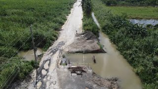 SECTION BETWEEN GOLDEN GROVE AND AMITY FLOODEDTROPICAL STORM RAFAEL EASTERN STTHOMAS [upl. by Guimond]