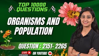 Organisms amp Population  TOP 10000 QUESTIONS  NEET BIOLOGY  NEET 2024 [upl. by Lody]