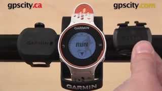 Garmin Speed amp Cadence Sensor Pairing with Forerunner 620 0101210400 [upl. by Prissy]