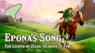 The Legend of Zelda Ocarina of Time  Eponas Song  Ocarina tutorial  tabs [upl. by Ahsurej472]