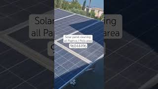 Solar panel cleaning pure water  96044496 All Paphos  Polis Chrysochous Area solarclean  Window [upl. by Siuoleoj611]