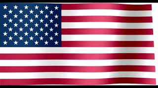 The Star Spangled banner instrumental with waving American flag [upl. by Yeldahc]