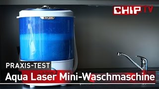 Aqua Laser MiniWaschmaschine  Review deutsch  CHIP [upl. by Remat]