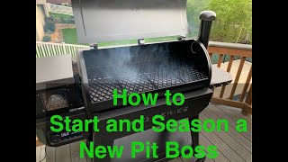 How to Start and Season a New Pit Boss Pellet Grill [upl. by Gylys403]