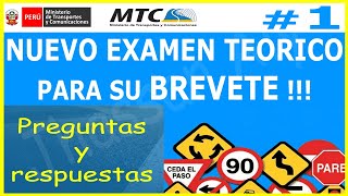 EXAMEN TEORICO DE CONDUCIR 🚘  1 preguntas y respuestas licencia de conducir A1 touring ✅ [upl. by Cornwall382]