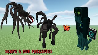 All Bosses Scape and Run Parasites MODTEAM VS Jzahar  gatekeeper of the abyss in MINECRAFT mc [upl. by Roter]