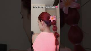 Yazın vazgeçilmez saç tokası ile 3 model 🌺😍 lotus summerhair summer fyp kesfet hairtutorial [upl. by Ellives142]