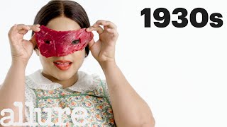 100 Years of Face Masks  Allure [upl. by Solraced]