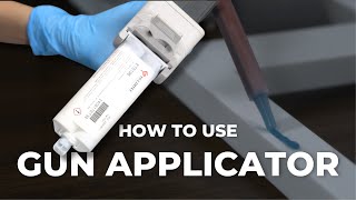 How to Load a Gun Applicator to Apply TwoPart Epoxy [upl. by Aerdnaxela]