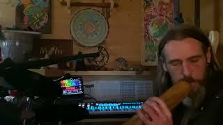 432hz C blackthorn didgeridoo improv practice backing sounds made in loopypro [upl. by Allen]