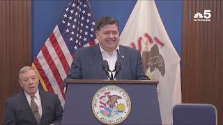 Gov Pritzker amp Sen Durbin comment on Trump picks RFK jr Matt Gaetz Marco Rubio FULL VIDEO [upl. by Ecirtra]