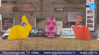 Jēkabpils pilsēta saposta Lieldienām [upl. by Raknahs716]