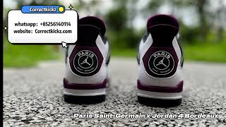 AIR JORDAN 4 quotPSGquot quotPARIS SAINTGERMAINquot REVIEW From Correctkickz jordan4 sneakerhead [upl. by Nnylassej190]