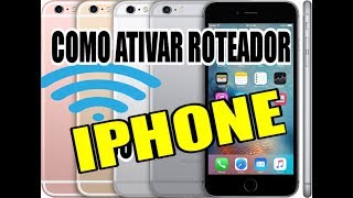 Como ativar roteador do Iphone [upl. by Nosniv]