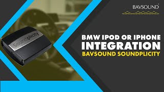 BMW iPod or iPhone integration  BAVSOUND Soundplicity [upl. by Artemisia172]