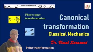 Canonical transformation  E23  Classical mechanics [upl. by Wilkison]