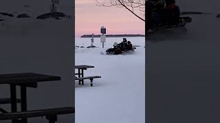 2002 Arctic Cat Pantera 800 EFI  First Snow Ride with the kids [upl. by Dempstor307]