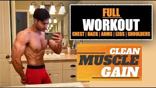 Complete Workout Plan for CLEAN MUSCLE GAIN program by Guru Mann [upl. by Ocisnarf392]