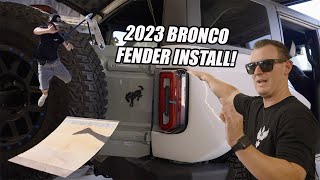 2023 FORD BRONCO FENDER INSTALL [upl. by Eileen279]