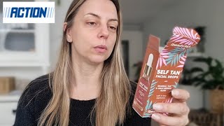 ACTION SELF TAN FACIAL DROPS REVIEW  face tan  tanning drops [upl. by Ollehcram]