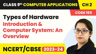 Types of Hardware  Introduction amp Computer System An Overview  Class 9 Computer Applications Ch 2 [upl. by Johannessen]