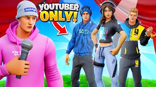 I joined a Fortnite Youtuber Skins ONLY Fashion Show [upl. by Kirat]