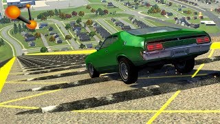 BeamNGdrive  Speed Bumps High Speed 15 [upl. by Lindon]