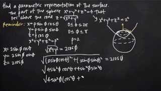 parametric representation of the surface KristaKingMath [upl. by Pavlish]