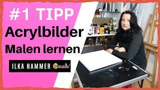 Acrylbilder Malen lernen  1 TIPP  Die richtige Umgebung  GratisVideo Acrylbilder malen lernen [upl. by Zeculon]