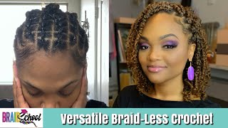 Versatile Braidless Crochet  Zury V91011 Passion Twists  Braid School Ep55 [upl. by Eterg]