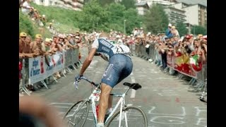 MARCO PANTANI TOUR DE FRANCE 1995 VITTORIA SULL ALPE DHUEZ  PANTANI  INDURAIN ZULLE [upl. by Hitoshi208]