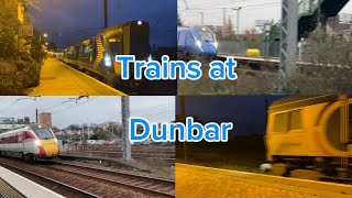 Trainspottjng at Dunbar station [upl. by Hanforrd452]