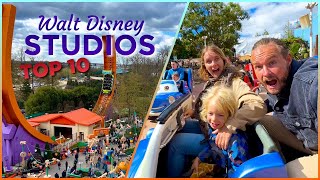 WALT DISNEY STUDIOS PARK  Top 10 ATTRACTIES amp Disney SHOWS [upl. by Acinok836]