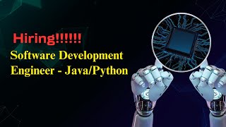 Hiring Software Development Engineer I  JavaPython [upl. by Graubert315]