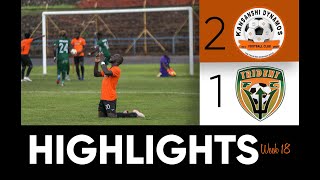 MATCH HIGHLIGHTS Week 18 MTN Super League 2023 24 Kansanshi Dynamos FC 2 vs 1 Trident Fc [upl. by Guerin2]