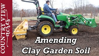 Amending Clay Soil for Better Gardening [upl. by Araem]